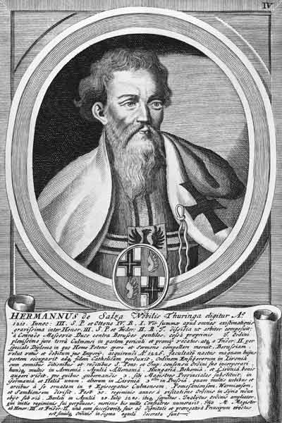Hermann of Salza (xylograph) a Scuola Tedesca