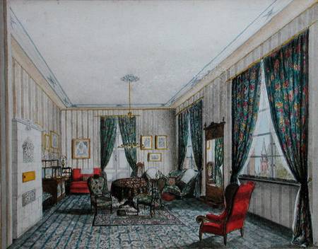 A Drawing Room Interior a Scuola Tedesca