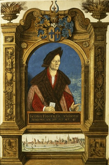 Jakob Fugger, from ''Geheim Ehrenbuch des Fuggerschen Geschlechts'' a Scuola Tedesca
