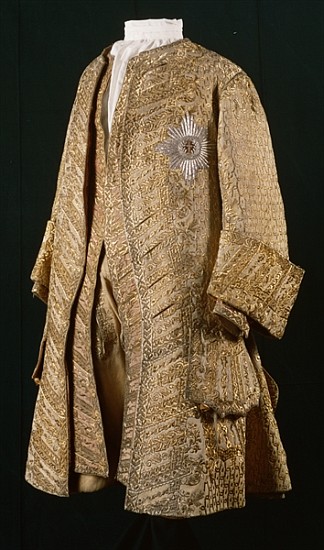 Leather Costume of August the Strong, (leather and gold embroidery) a Scuola Tedesca
