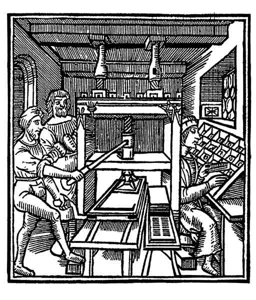 Printing press a Scuola Tedesca