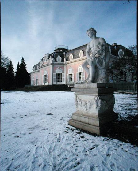Sculpture in the park at Schloss Benrath (photo) a Scuola Tedesca
