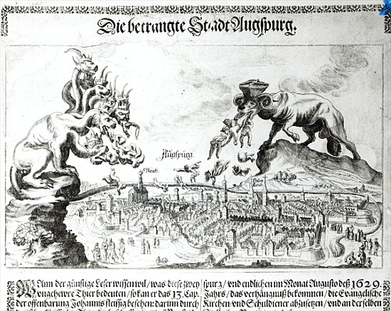 The City of Augsburg forced to accept Catholic Domination in 1629 a Scuola Tedesca