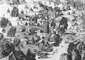 General view of the battle of Muhlberg, detail, 24th April 1547  (see also 217805, 217806)
