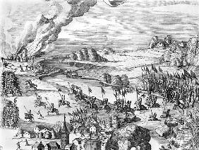General view of the battle of Muhlberg, detail, 24th April 1547  (see also 217805 to 217810)