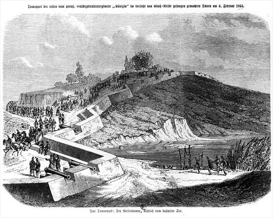 War of Duchies, Danish fortifications, illustration from ''Illustrierte Kriegsberichte aus Schleswig a Scuola Tedesca