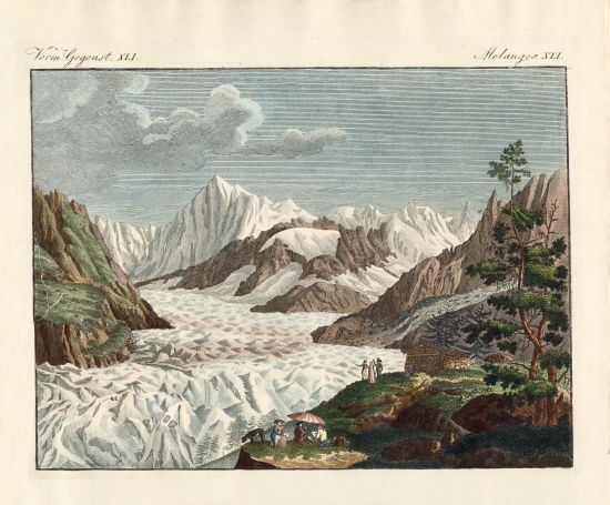 Alpen Glacier a German School, (19th century)