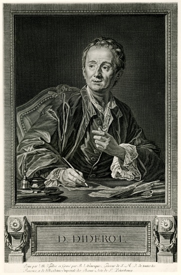 Denis Diderot a German School, (19th century)