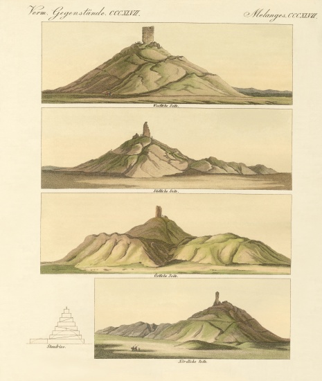 Description of the Birs Nimrod or of the tower of Babel a German School, (19th century)