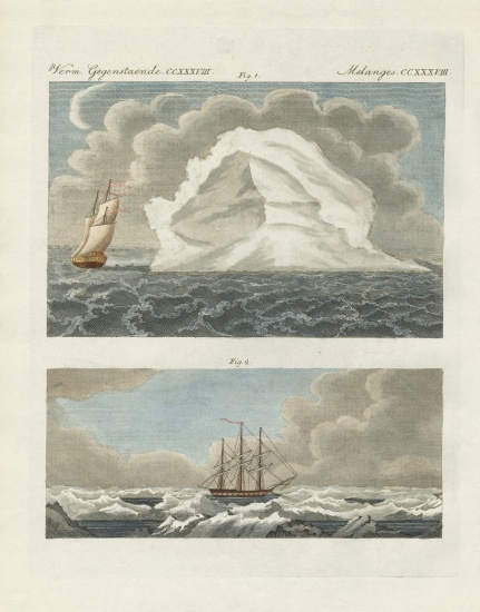 Icebergs and Icefields a German School, (19th century)