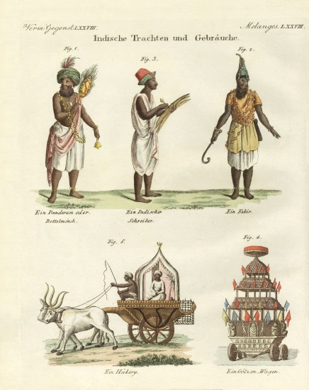 Indian dresses a German School, (19th century)