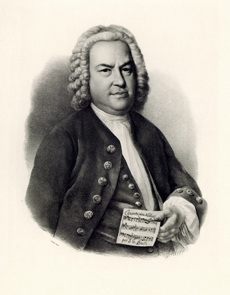 Johann Sebastian Bach a German School, (19th century)