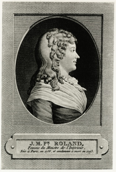 Marie Jeanne Roland a German School, (19th century)