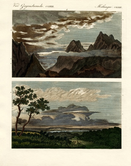 Natural history of the clouds a German School, (19th century)