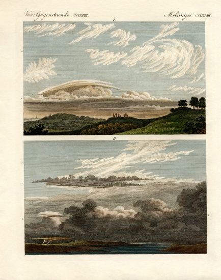 Natural history of the clouds a German School, (19th century)