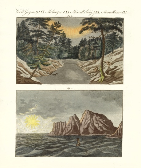 Nordic natural phenomenons a German School, (19th century)