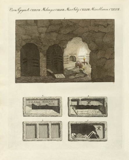 The catacombs of the subterraneous excavaters in Rome a German School, (19th century)