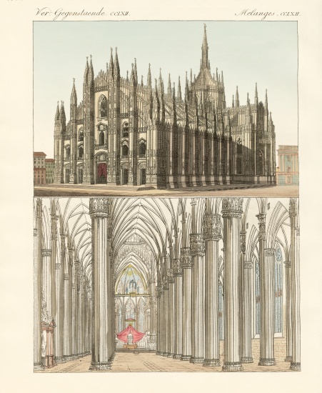 The Cathedral of Milan a German School, (19th century)
