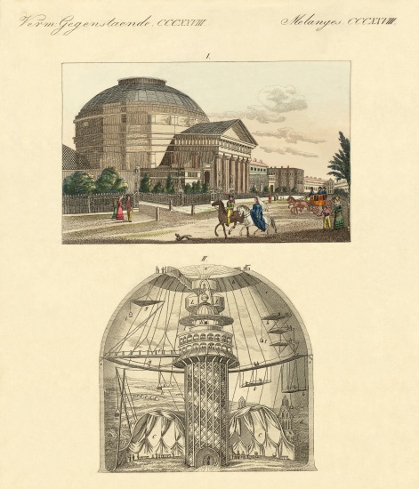 The Colosseum of Regent's Park in London a German School, (19th century)