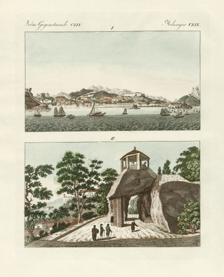 The Portuguese colony of Macau in China a German School, (19th century)