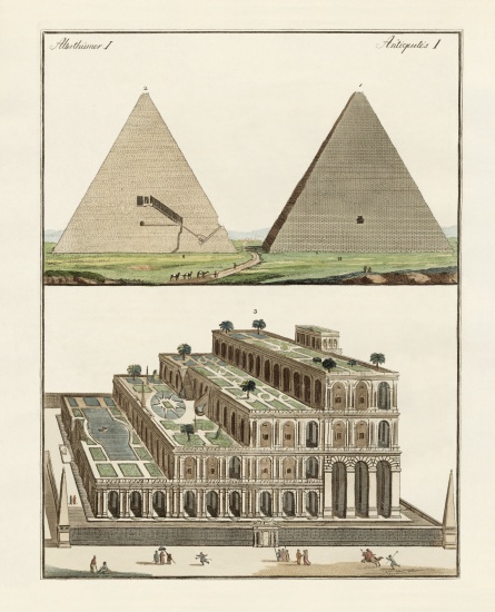 The Seven Wonders of the World a German School, (19th century)