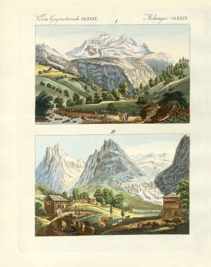 Views of Switzerland a German School, (19th century)