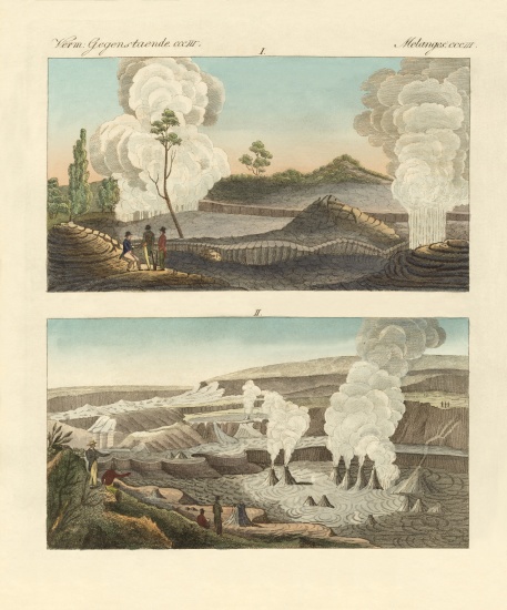 Volcanoes on the Island of Hawaii a German School, (19th century)