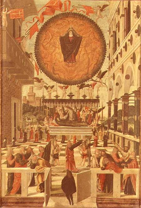 The Dormition and Assumption of the Virgin a Gerolamo  da Vicenza