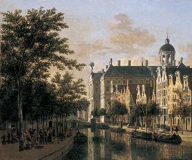 The Nieuwezijds Voorburgwal with the Flower Market, Amsterdam