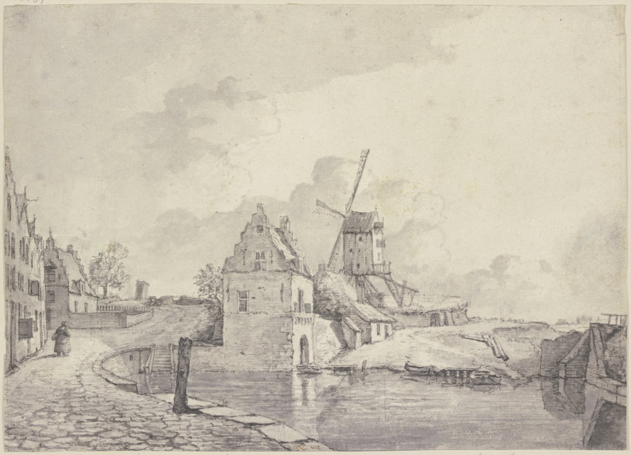 Der alte Hafen von Nijmegen a Gerrit Lamberts