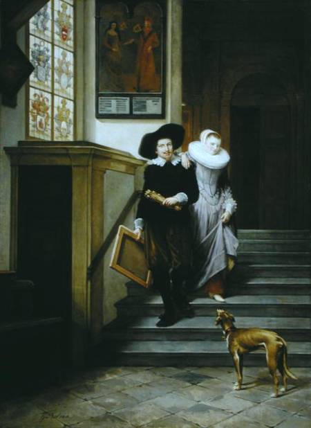 Frans Hals (1580-1666) and His Wife Lysbeth Reyniersdr a Gerrit Postma