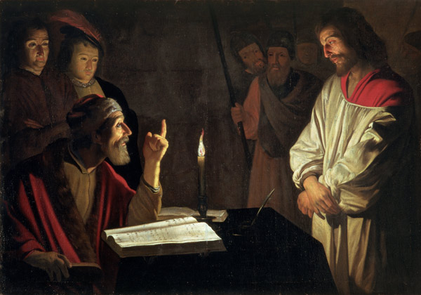 Christ Before Caiaphas a Gerrit van Honthorst