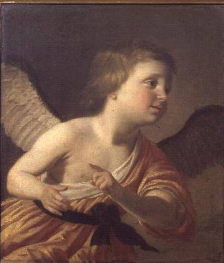 Portrait of the young Prince Maurice of Bohemia (1620-53) as Cupid a Gerrit van Honthorst