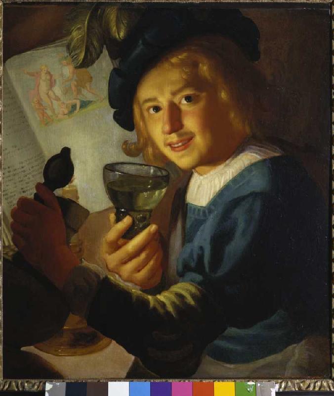 Young drinker a Gerrit van Honthorst