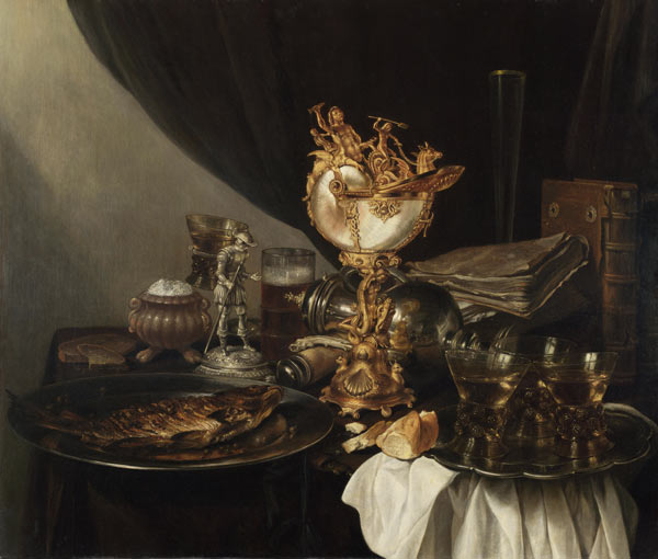 Still Life with a Nautilus Cup a Gerrit Willemsz. Heda