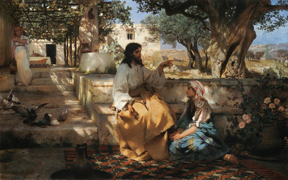 Christ in the House of Martha and Maria a G.I. Semiradski