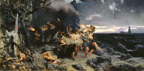 An Orgy at the time of Tiberius on the Capri island a G.I. Semiradski
