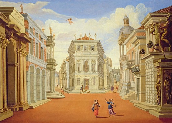 Act II, scenes I and VIII a Giacomo Torelli