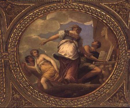 Allegory of Study (ceiling painting) a Giambattista Zelotti