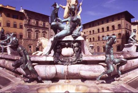 The Fountain of Neptune, detail a Giambologna