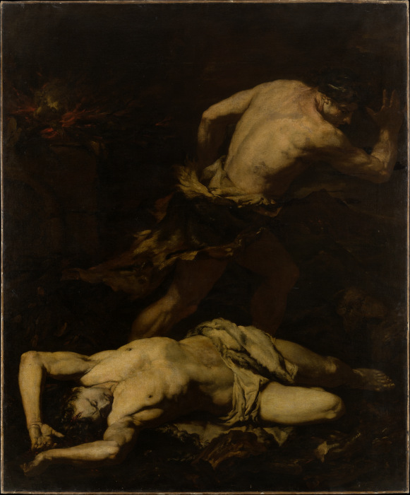 Cain Fleeing after the Murder of Abel a Gian Battista Langetti