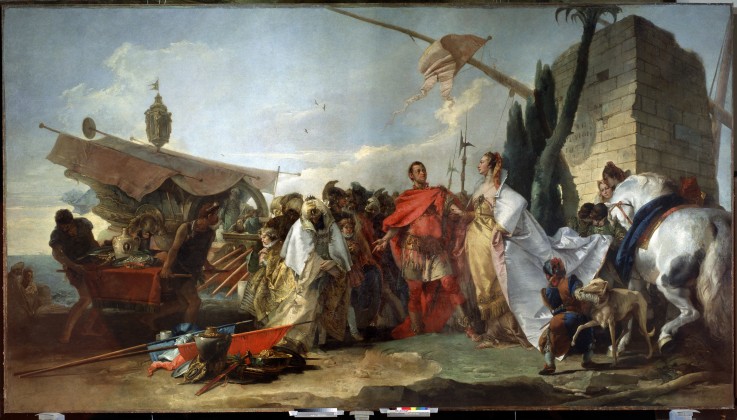 Caesar meeting Cleopatra a Giandomenico Tiepolo