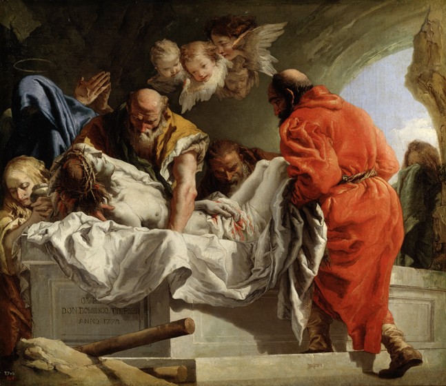 The Entombment of Christ a Giandomenico Tiepolo