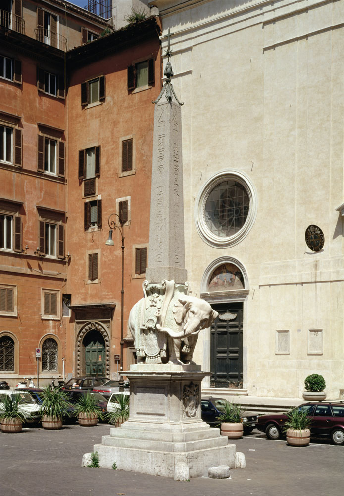 Elephant Bearing an Egyptian Obelisk a Gianlorenzo Bernini