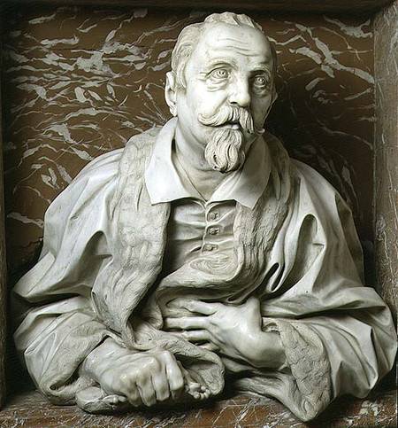 Bust of Gabrielle Fonseca (doctor of Pope Innocent X) from the Fonseca Chapel a Gianlorenzo Bernini