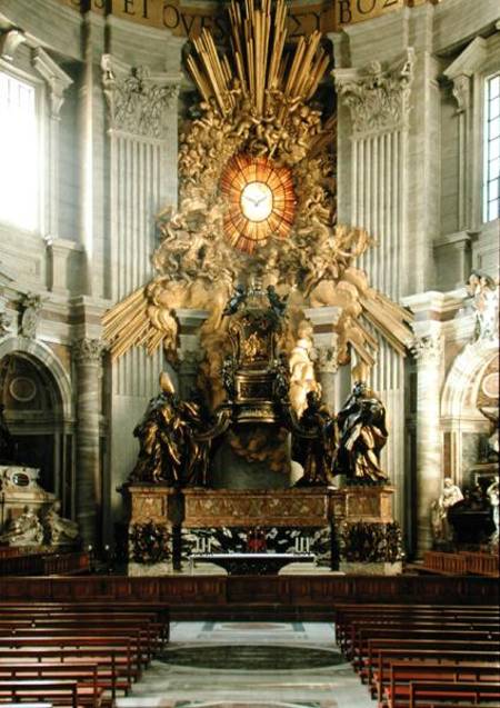 The chair of St. Peter a Gianlorenzo Bernini