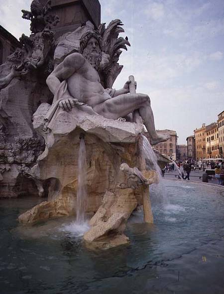 The Fountain of the Four Rivers a Gianlorenzo  Bernini