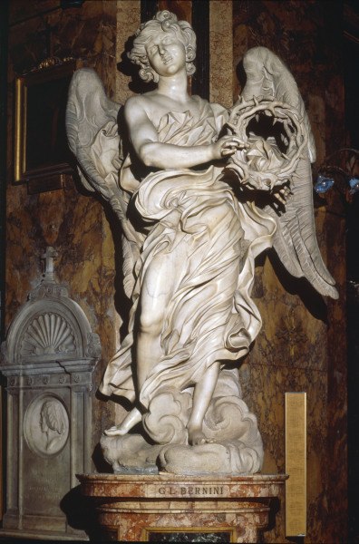 G.L.Bernini / Angel w.t.crown of thorns a Gianlorenzo Bernini