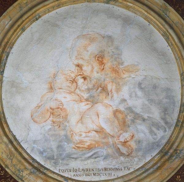 G.L.Bernini /Joseph w.Boy Jesus/ Draw. a Gianlorenzo Bernini