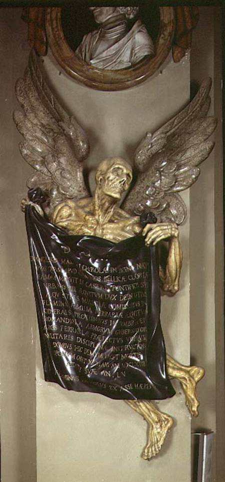 Monument to the Angel of Death a Gianlorenzo Bernini